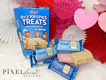 Load image into Gallery viewer, Rice Krispie Treats Printable Blue Valentines
