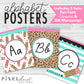 Leopard Print Alphabet Posters