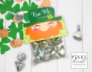 St. Patrick's Day Leprechaun Treat Bag Toppers