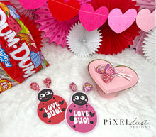 Load image into Gallery viewer, Love Bug Lollipop Printable Valentine Cards
