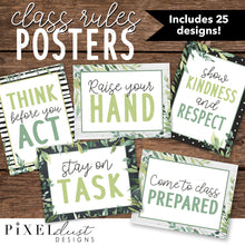 Load image into Gallery viewer, Magnolia Farmhouse Classroom Rules Posters, Class Expectations
