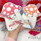 Retro Mushroom Valentine Printable Treat Holder Cards