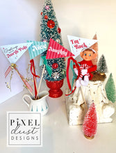 Load image into Gallery viewer, FULL SET of Elf on the Shelf Pennant Flags, Set of 16
