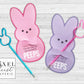 Peeps Bunny Printable Easter Treat Holder Card