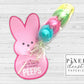 Peeps Bunny Printable Easter Treat Holder Card