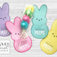 Peeps Bunny Printable Easter Treat Holder Card