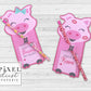 Cute Pig Printable Valentine Treat Holder Cards