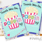 Movie Night, Neon Popcorn Party Favors Printable