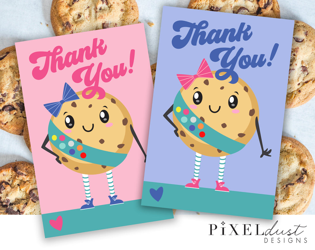 Girl Scout Cookie Thank You Tags Digital Download — Paprika Paperie