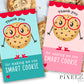 Thank you for Making Me One Smart Cookie Teacher Appreciation Gift Tags