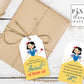 Fairest one of all, Snow White Birthday Party Favor Thank You Tags Printable File