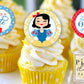 Fairest ONE of all, Snow White FIRST Birthday Printable Cupcake Toppers / Picks