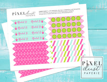 Load image into Gallery viewer, Spa Pedicure Birthday Party Straw Flags Printable File
