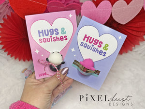 Squishie Valentines, Printable Valentine Cards / Tags