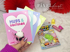 Squishie Valentines, Printable Valentine Cards / Tags