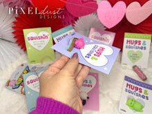 Load image into Gallery viewer, Squishie Valentines, Printable Valentine Cards / Tags
