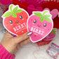 Berry Sweet Strawberry Printable Valentine Cards