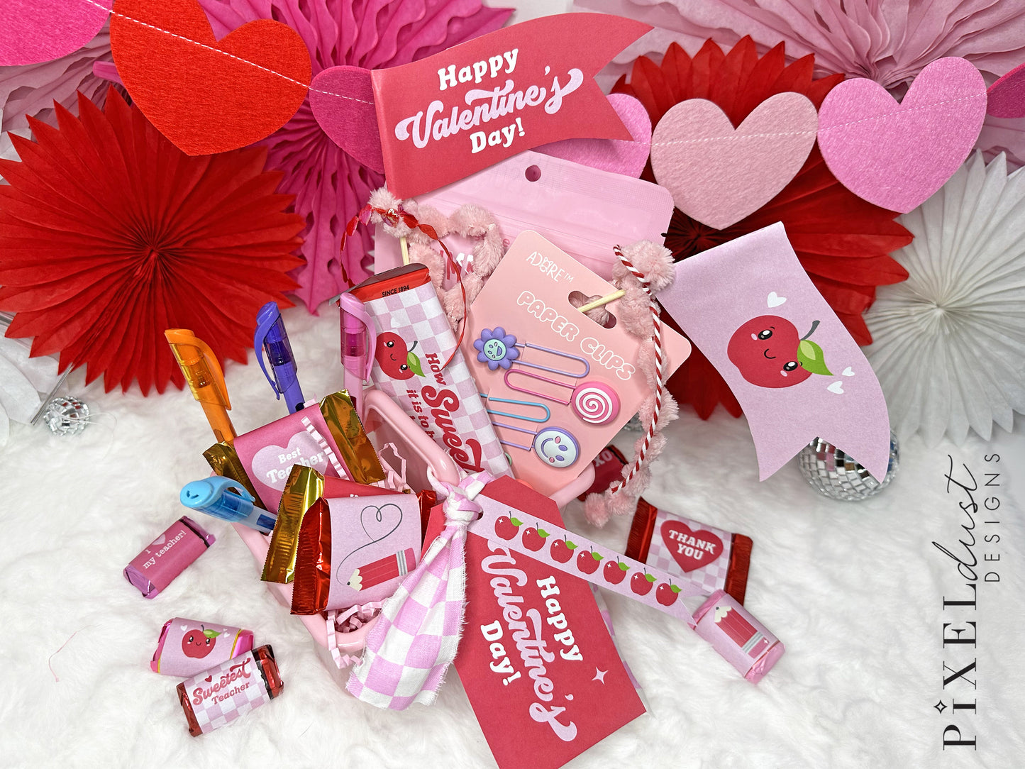 Teacher Printable Valentine Gift Set