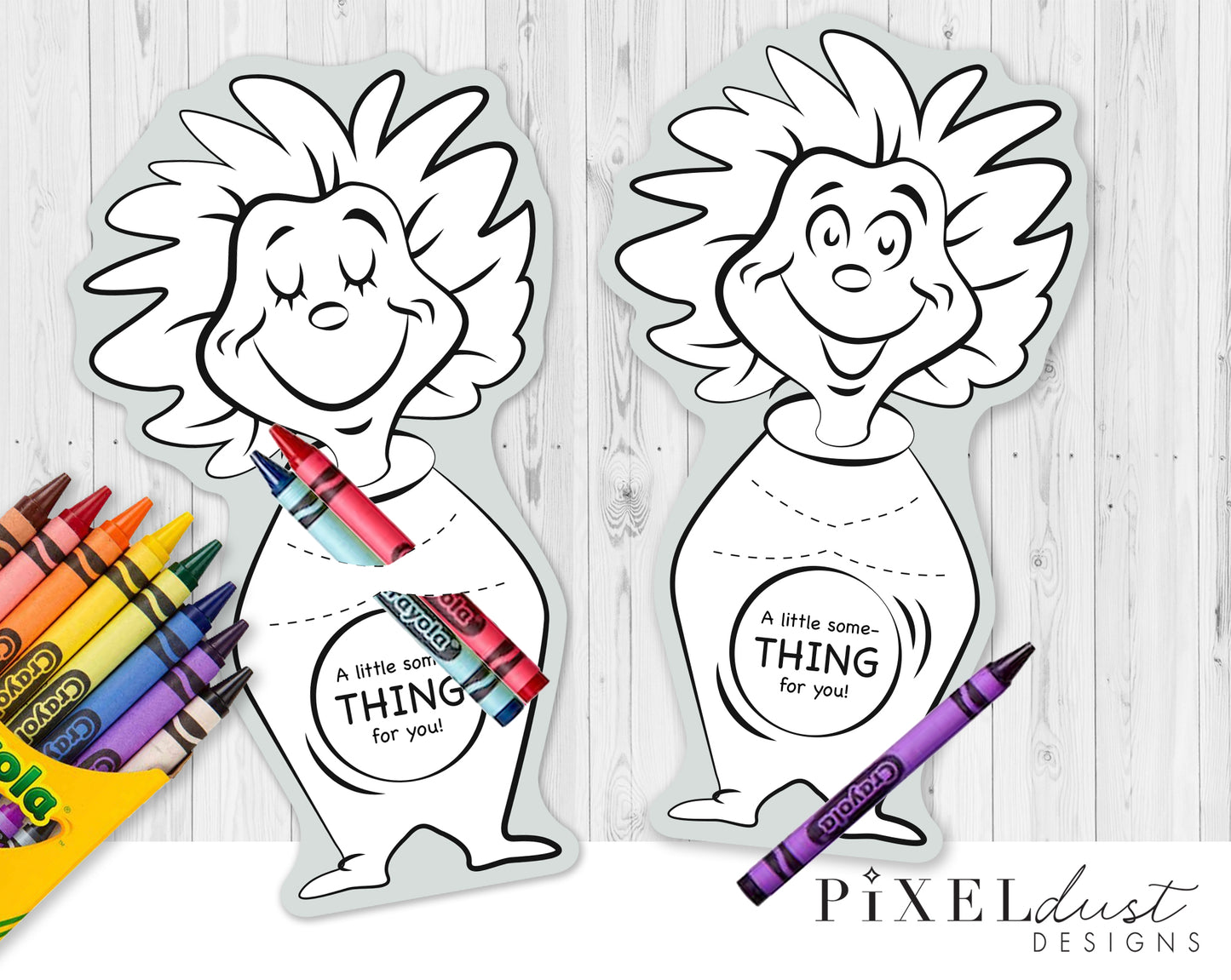 Thing 1 and Thing 2 - Dr. Seuss Week Treat Cards