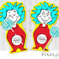 Thing 1 and Thing 2 - Dr. Seuss Week Treat Cards