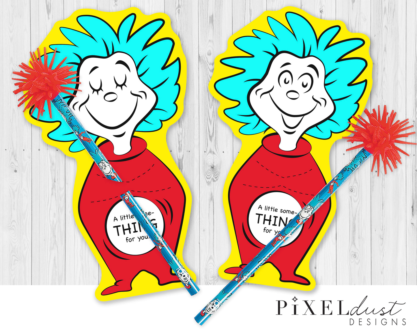 Thing 1 and Thing 2 - Dr. Seuss Week Treat Cards