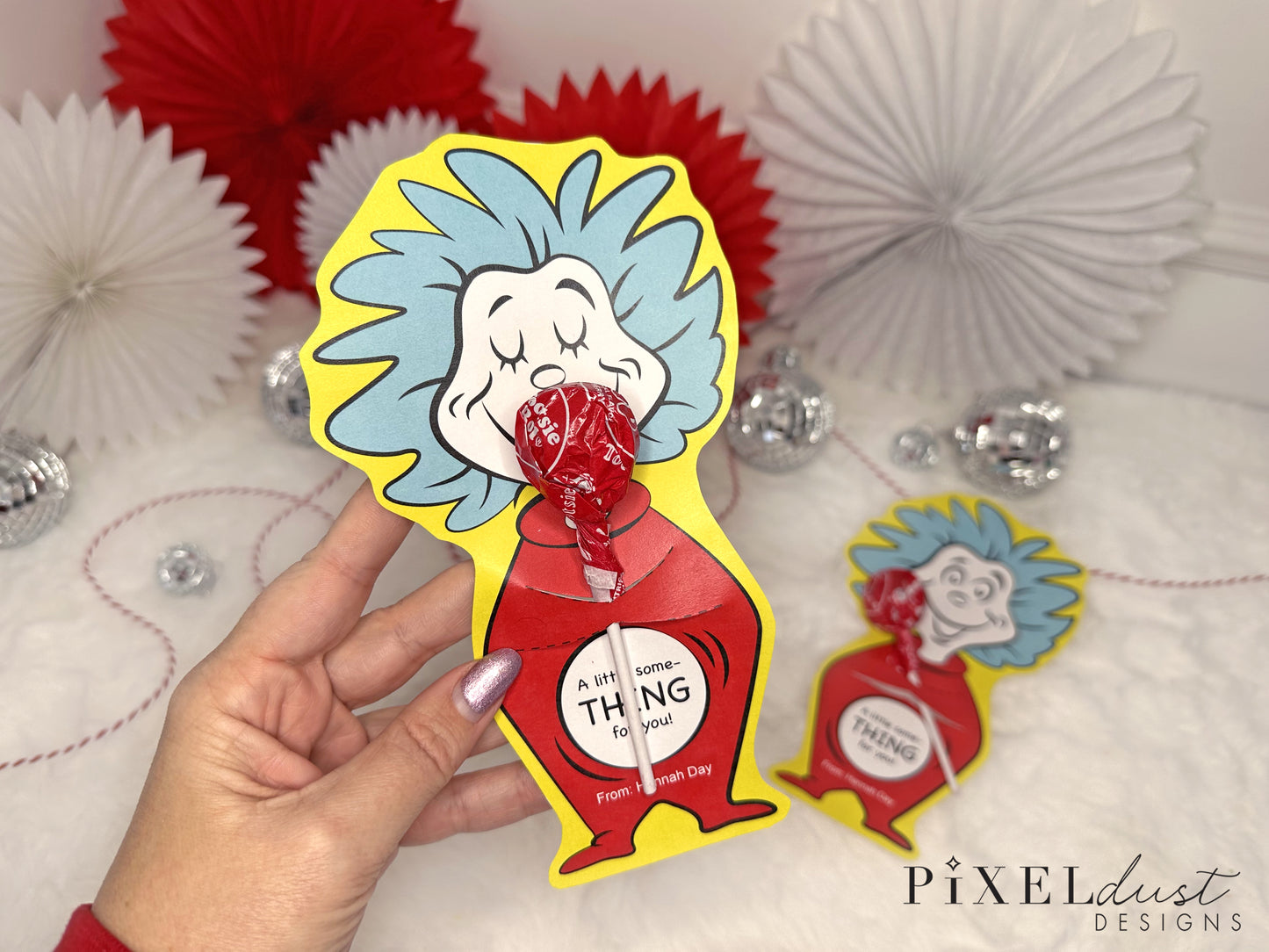 Thing 1 and Thing 2 - Dr. Seuss Week Treat Cards