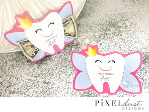 Tooth Fairy Money Holder - Pink