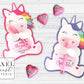 Unicorn Valentine Printable Treat Holder Cards