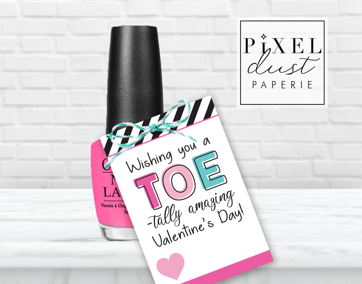 Printable Valentine's Day Nail Polish Gift Tags