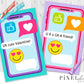Emoji Cell Phone Printable Valentine Cards
