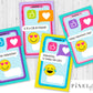 Emoji Cell Phone Printable Valentine Cards