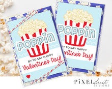 Load image into Gallery viewer, Cute Popcorn Valentine Printable Cards
