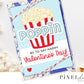 Cute Popcorn Valentine Printable Cards