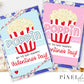 Cute Popcorn Valentine Printable Cards