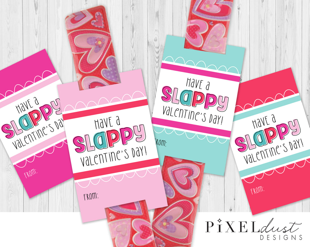 Cute Slap Bracelet Valentine Cards