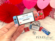 Load image into Gallery viewer, Video Game Printable Valentine Candy Cards
