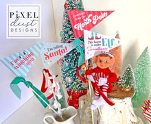 Load image into Gallery viewer, I&#39;M WATCHING YOU - Elf on the Shelf Pennant Flags, Set of 4
